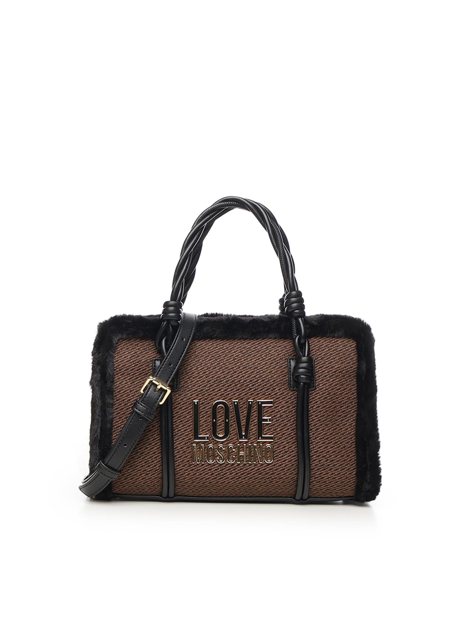 Borsa a mano con logo JC4387PP0NKH1 00A LOVE MOSCHINO 