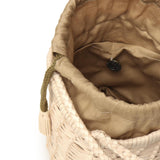 Borsa a secchiello "Lina mini" in pelle 8704 NATURAL DRAGON DIFFUSION 