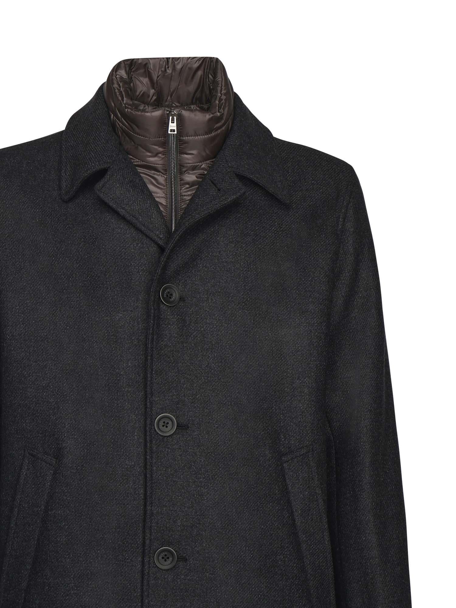 Cappotto monopetto in misto lana CA000215U 33432R9490 HERNO 