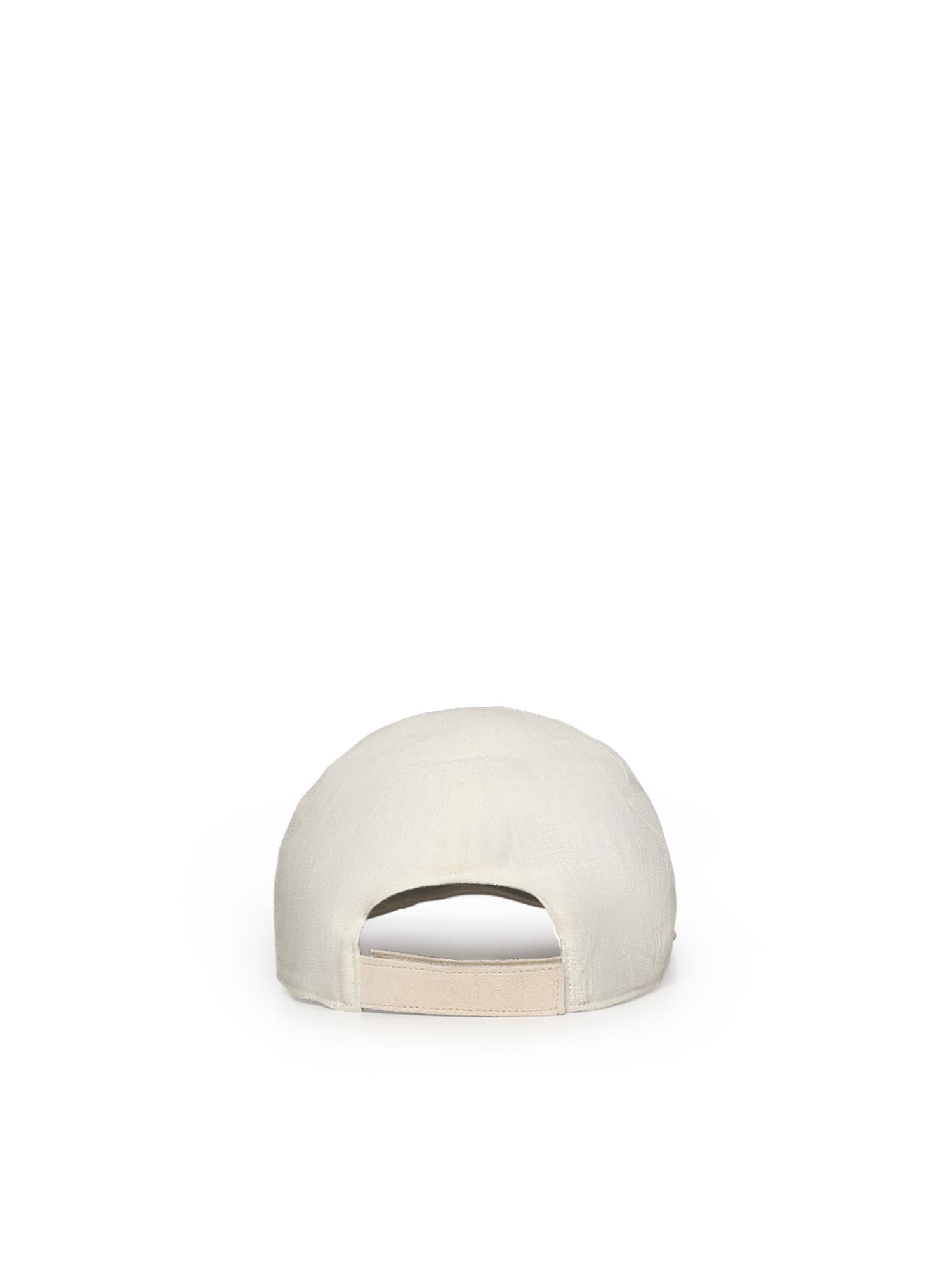 Cappello da baseball in lino e cotone M77CPLM25TES0M226 01-02 ELEVENTY 