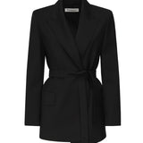 Blazer in tela di lana con cintura 2521046101600 004 MAX MARA 