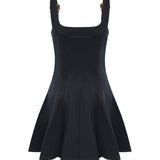 Miniabito in cotone svasato 80HAO909 N0715899 VERSACE JEANS COUTURE 
