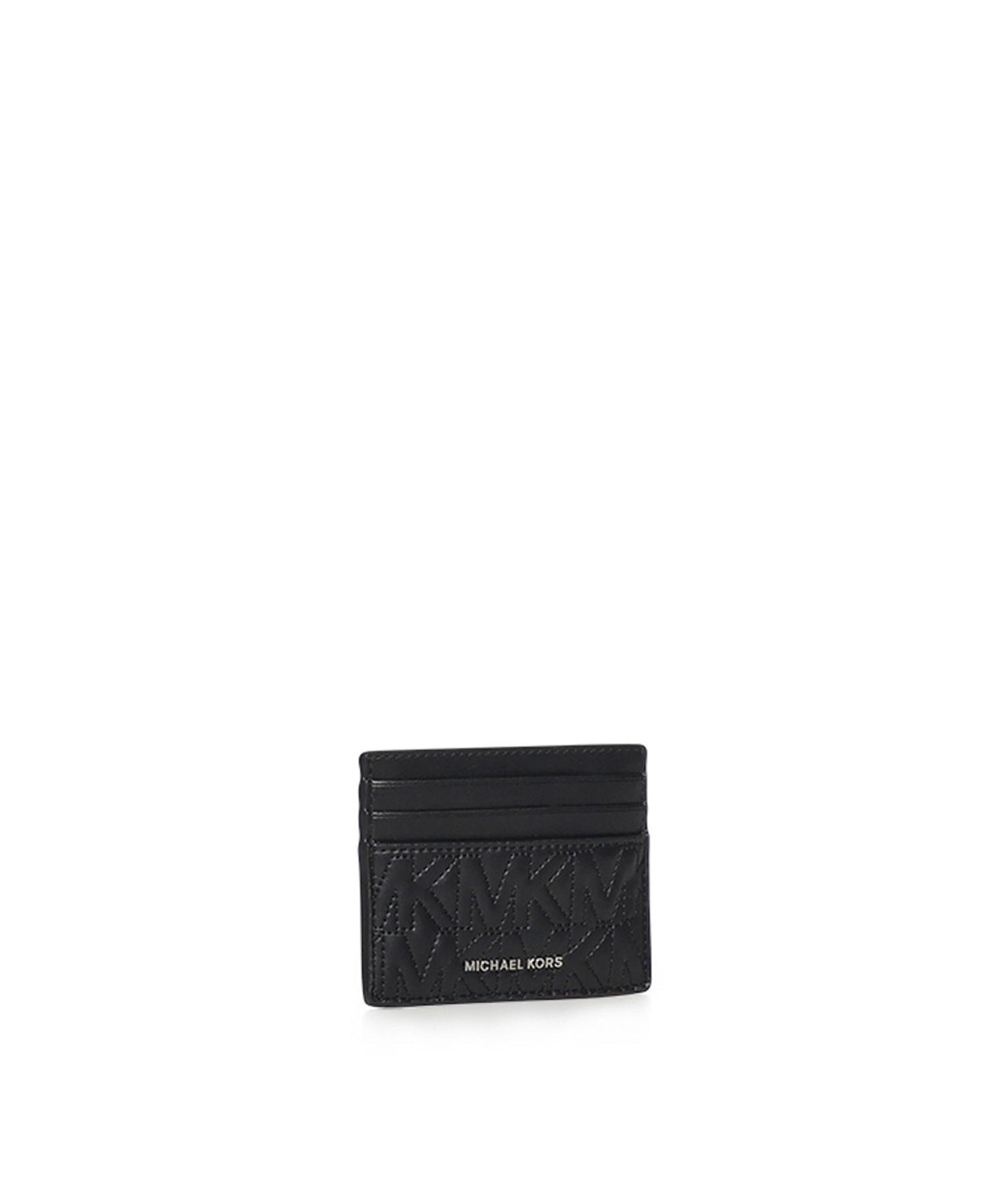 Portacarte Hudson trapuntato con logo 39R6SHDD2L 001 MICHAEL MICHAEL KORS 