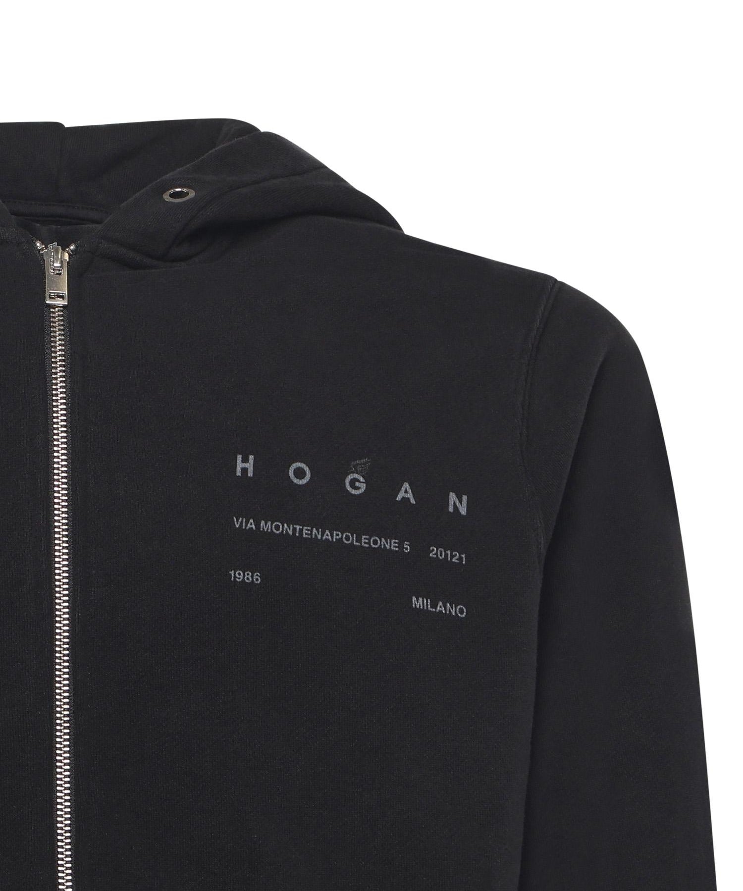Felpa con zip in cotone KQMB551203TXUY B999 HOGAN 