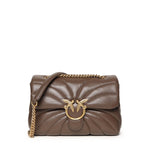 Borsa a tracolla grande Love Bag Puff trapunta farfalla 100038 A1EXL74Q PINKO 