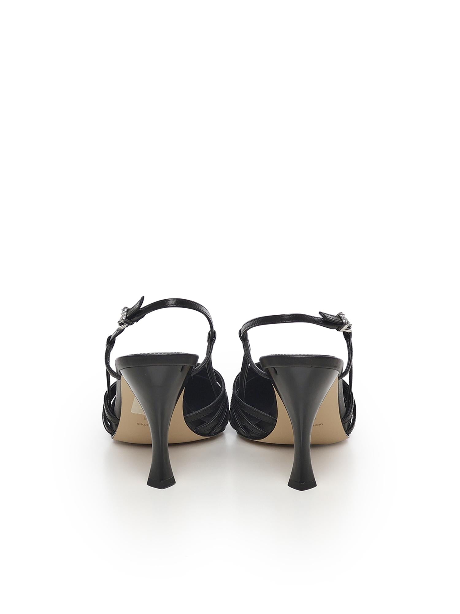 Slingback Haisley in pelle 40T5HSHP1L 001 MICHAEL MICHAEL KORS 