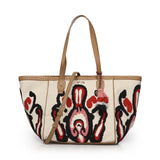 Borsa shopping Marilena con logo 73BS9NA01 MARILENACUOIO/MULTICOLOR V° 73 