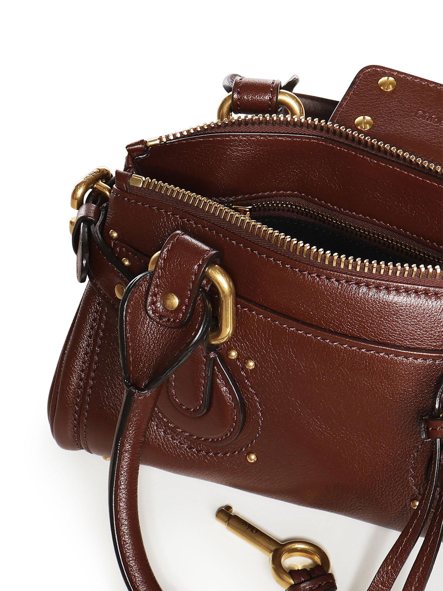 Borsa Paddington piccola in pelle granata CH26SS805P75 27M CHLOÉ 