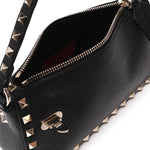 Borsa piccola a tracolla Rockstud in vitello 8W2B0J47 VSF0NO VALENTINO GARAVANI 