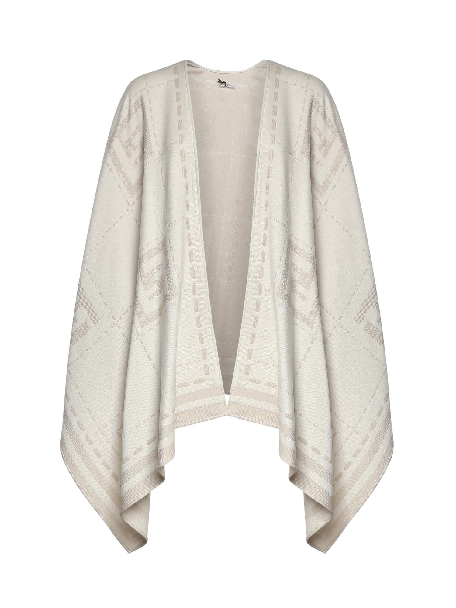 Poncho in lana FXX033 B01NF0QD3 FENDI 