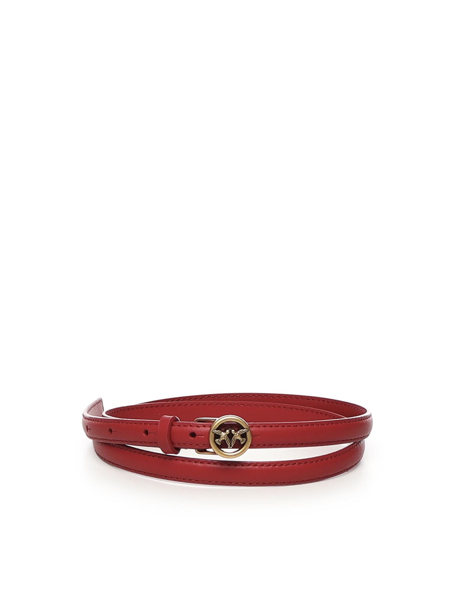 Cintura sottile in pelle<BR/> 105481 A0F1OA4Q PINKO 