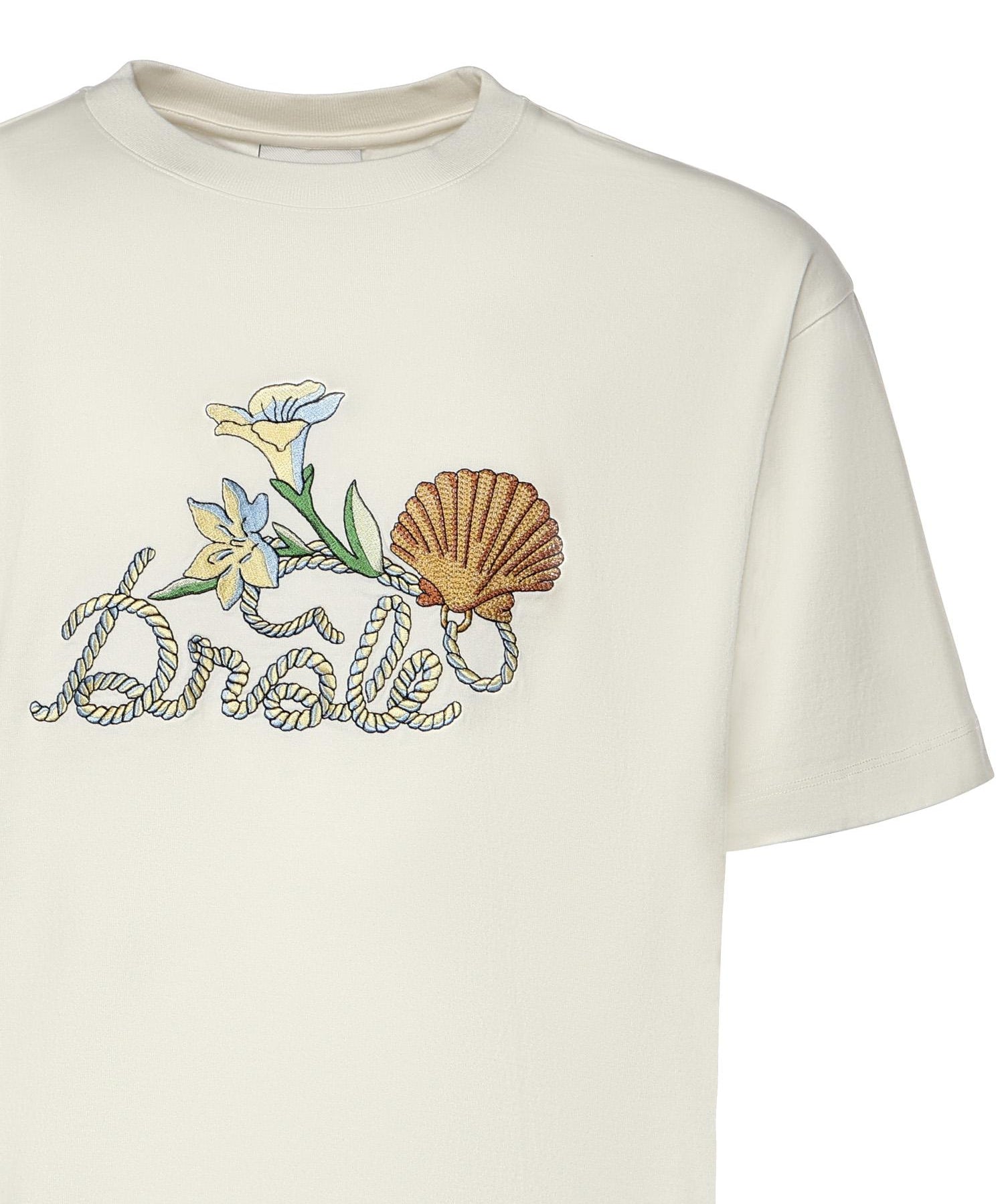 T-shirt Drôle Shell in cotone<BR/> KTS303CO248 OW Drôle de Monsieur 