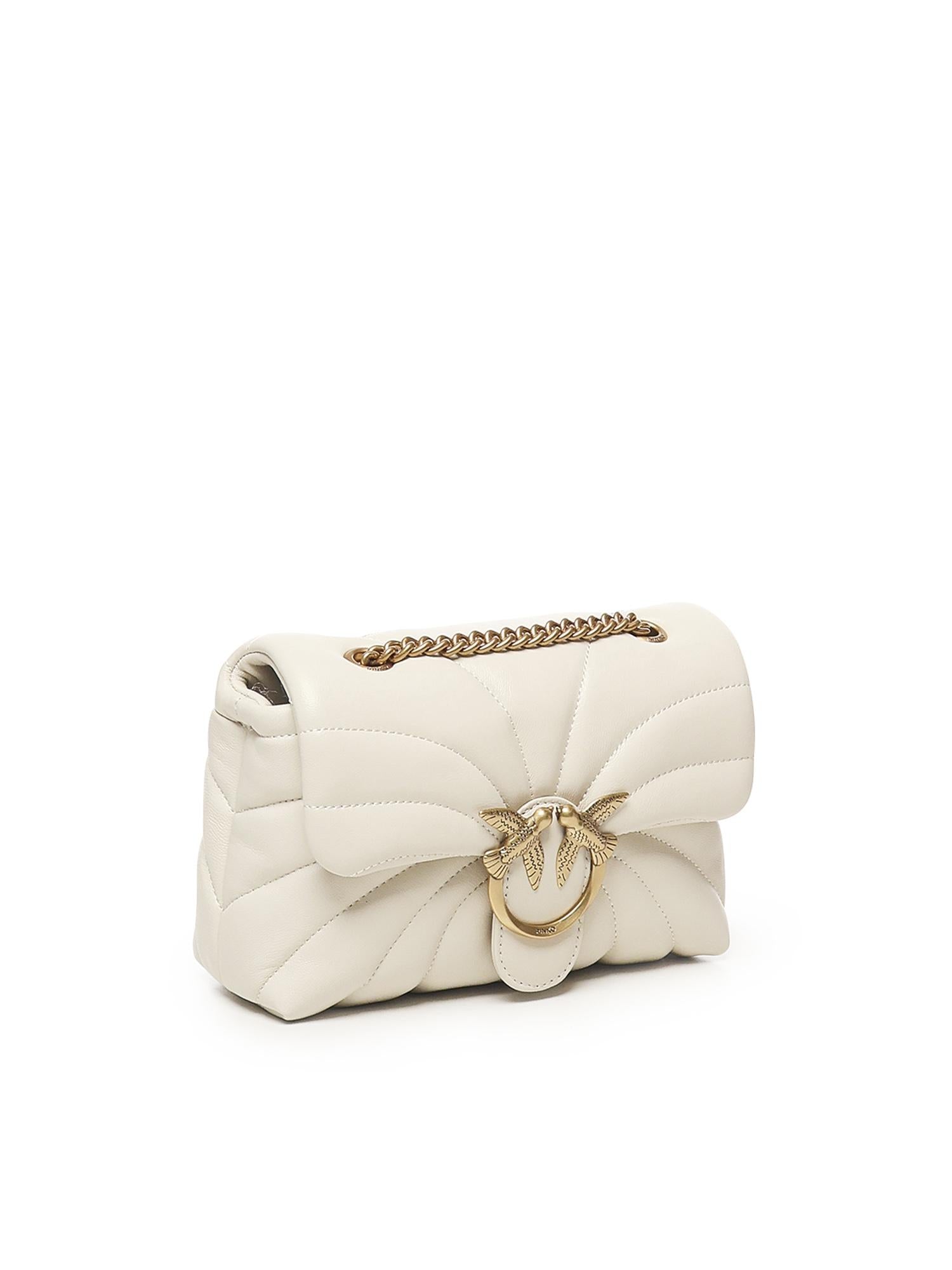 Mini borsa Love Bag Puff Butterfly a tracolla in nappa 100039 A1EXZ14Q PINKO 