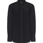Camicia in popeline e crêpe 105434 A3DLZ99 PINKO 