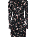 Abito drappeggiato stampa Rose vintage F60G3T FSA8HHN5XQ DOLCE & GABBANA 