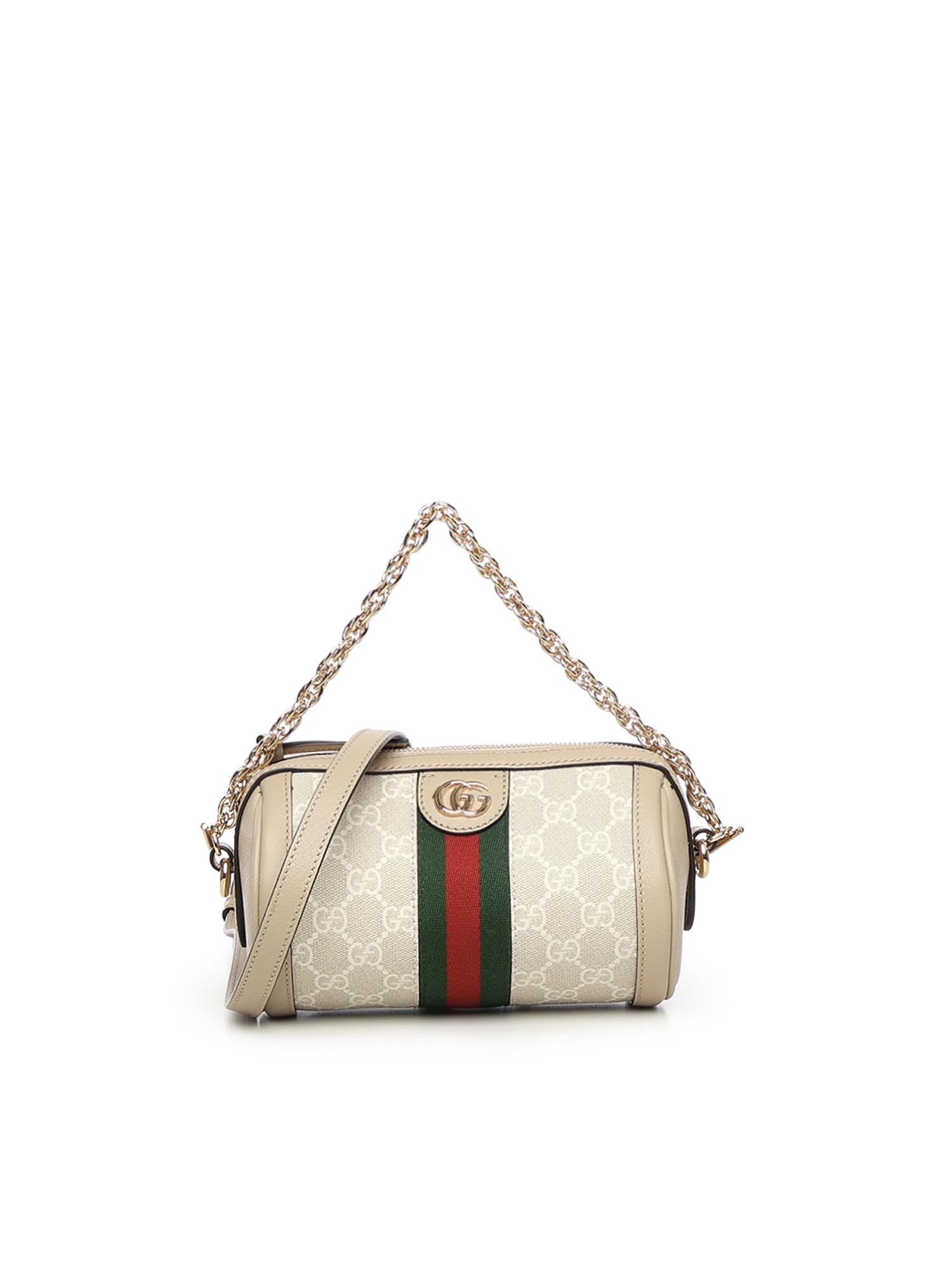 Borsa a cilindro Ophidia mini in tessuto GG 795208 UULAG9682 GUCCI 