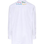 Camicia in seersucker con ricamo BRIG001 00799L MC2 SAINT BARTH 