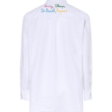 Camicia in seersucker con ricamo BRIG001 00799L MC2 SAINT BARTH 