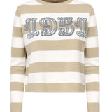 Maglia a righe in lana con ricamo<BR/> 2521366091600 008 MAX MARA 