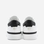 Sneakers King1 in pelle con inserto effetto coccodrillo pe 2021 KING1 -WHITE/GOLD GIULIANO GALIANO 