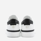 Sneakers King1 in pelle con inserto effetto coccodrillo pe 2021 KING1 -WHITE/GOLD GIULIANO GALIANO 