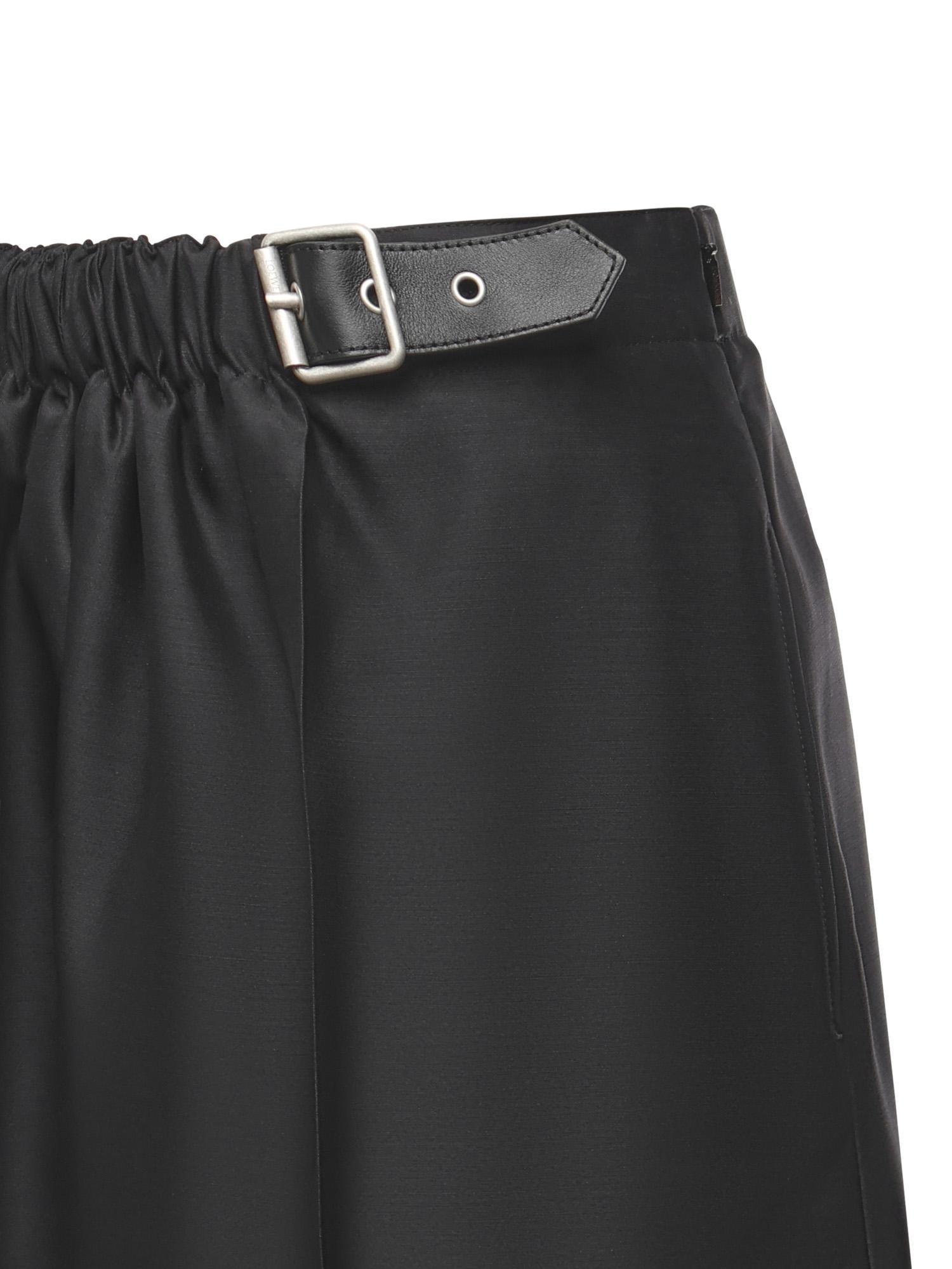 Pantaloni con cintura in lana e seta S540Y04XM7 1100 LOEWE 