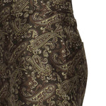 Pantaloni paisley in twill di seta 820232 Y6K901355 SAINT LAURENT 