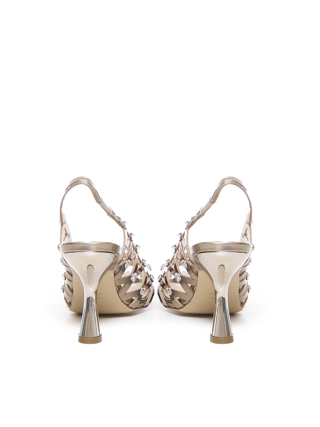 Décolleté in pelle metallizzata CHARLIE S2402 IRIDEALBA ALCHIMIA 