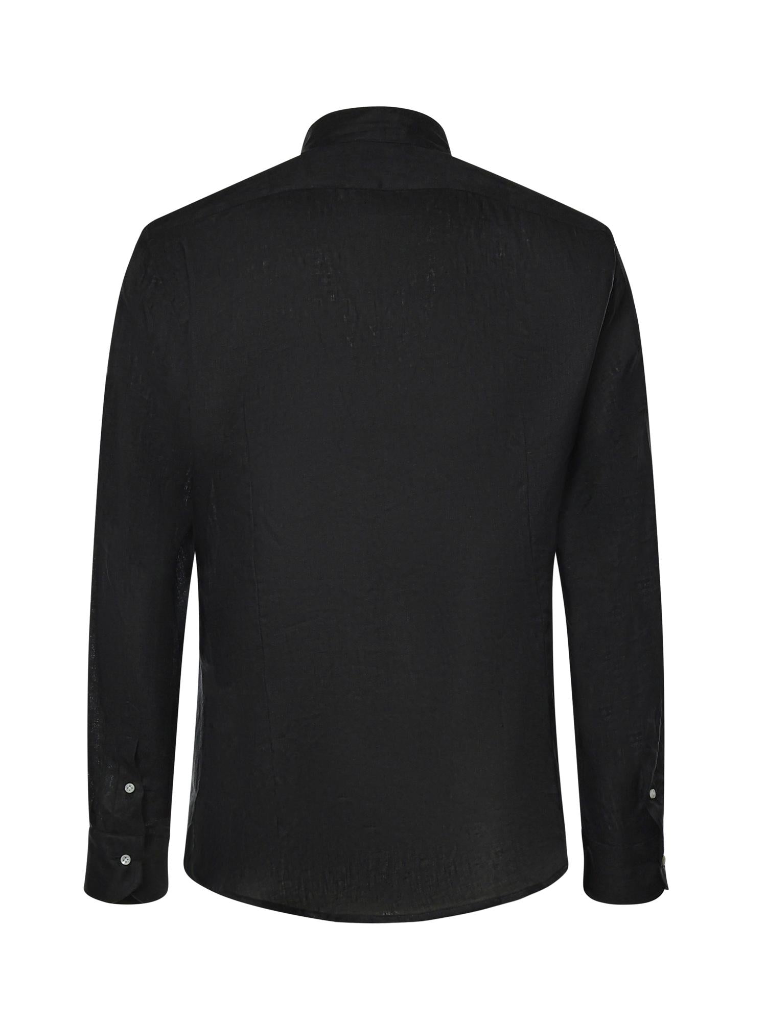 Camicia St.Regis in lino ST.REGIS NERO GALIANO 