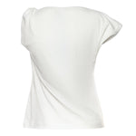 Top asimmetrico in misto cotone 106373 A35DZ05 PINKO 
