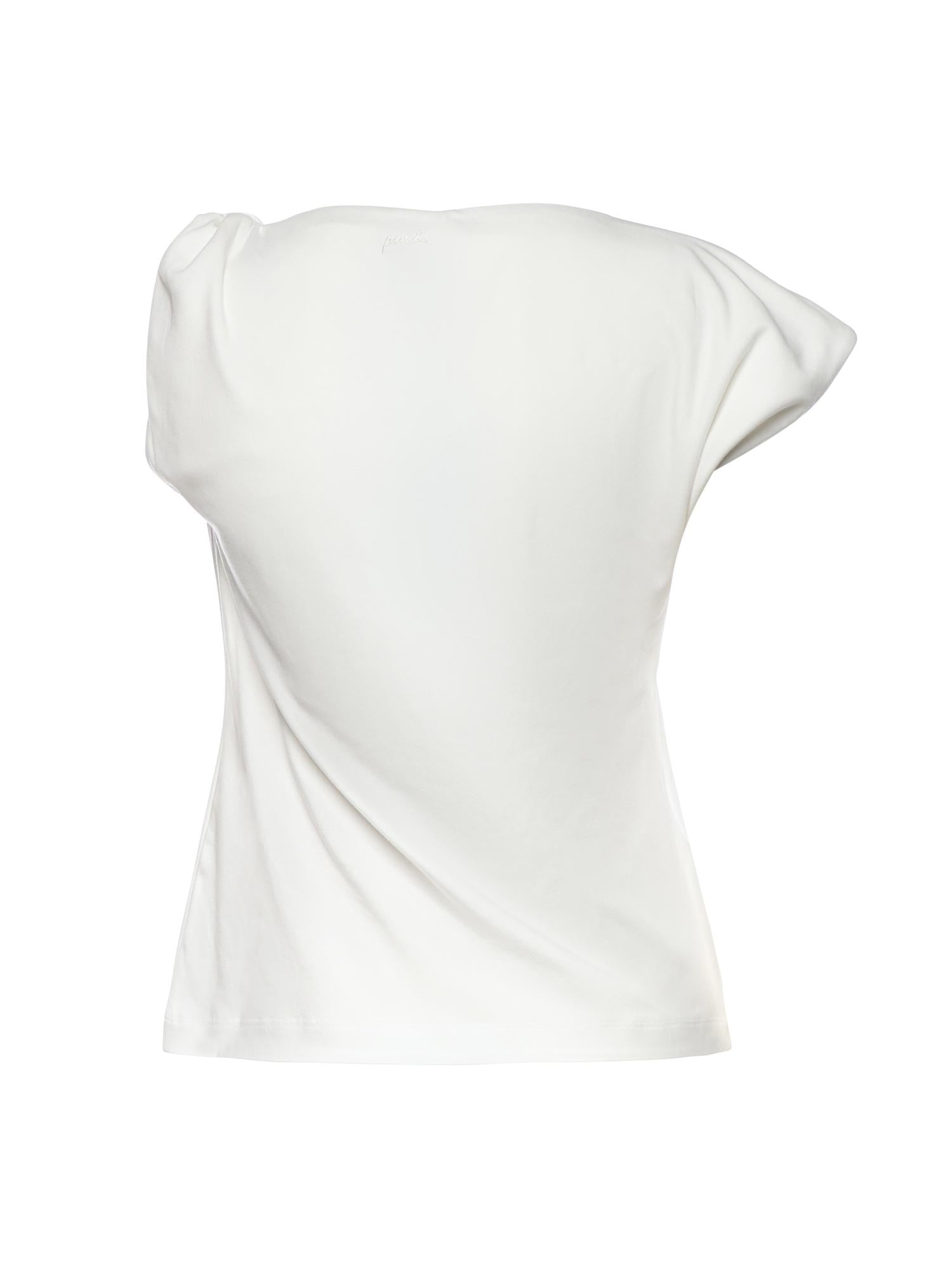 Top asimmetrico in misto cotone 106373 A35DZ05 PINKO 