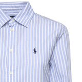 Camicia in cotone e lino con logo 211971514 503 POLO RALPH LAUREN 