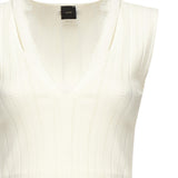 Top smanicato seta e cachemire a costine 104741 A2FRZ09 PINKO 