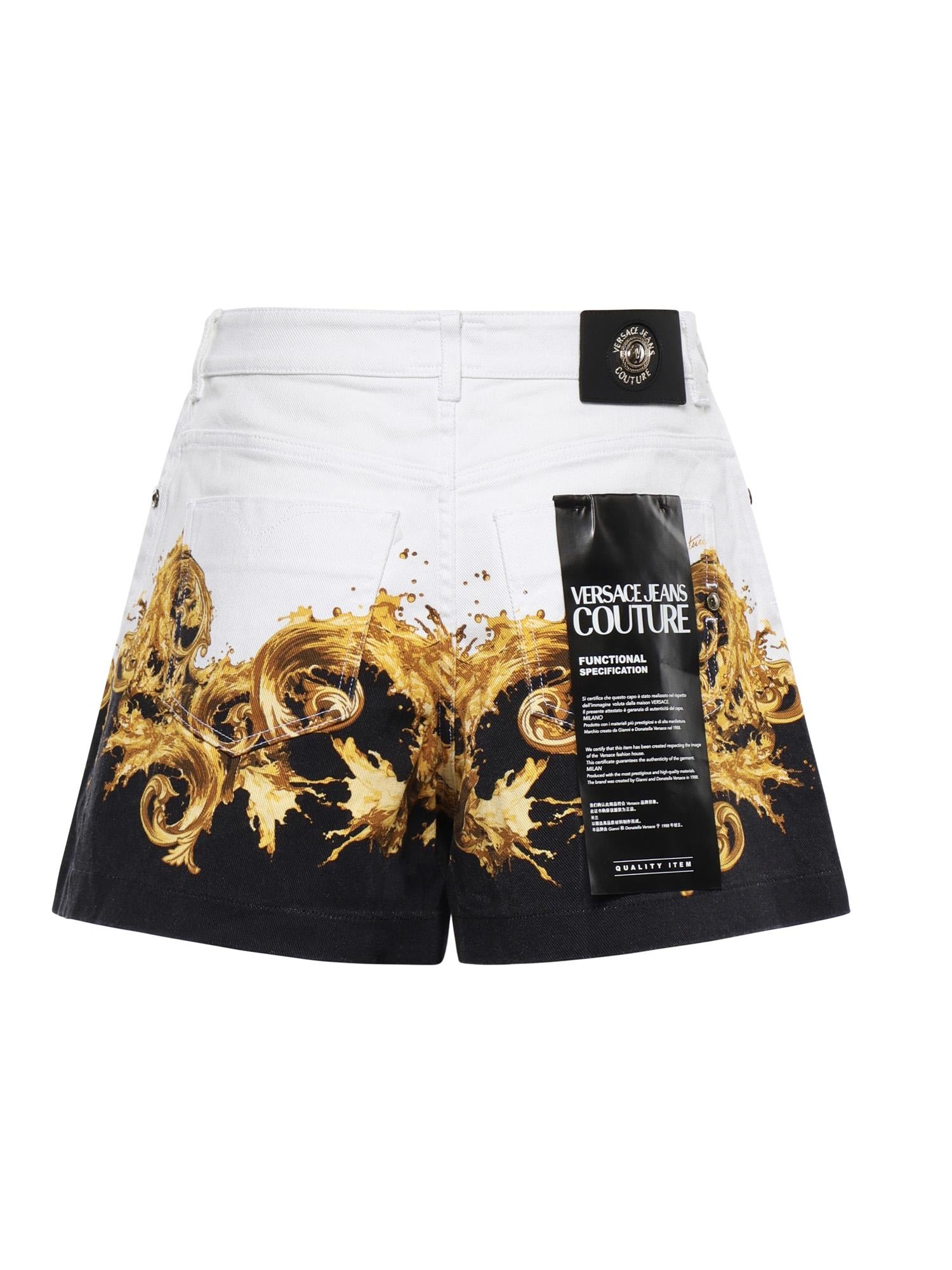 Shorts in cotone con stampa 80HAD55P ES163L54GL2 VERSACE JEANS COUTURE 