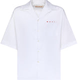 Camicia in cotone con logo CUMU0213PP USCT88LRW01 MARNI 