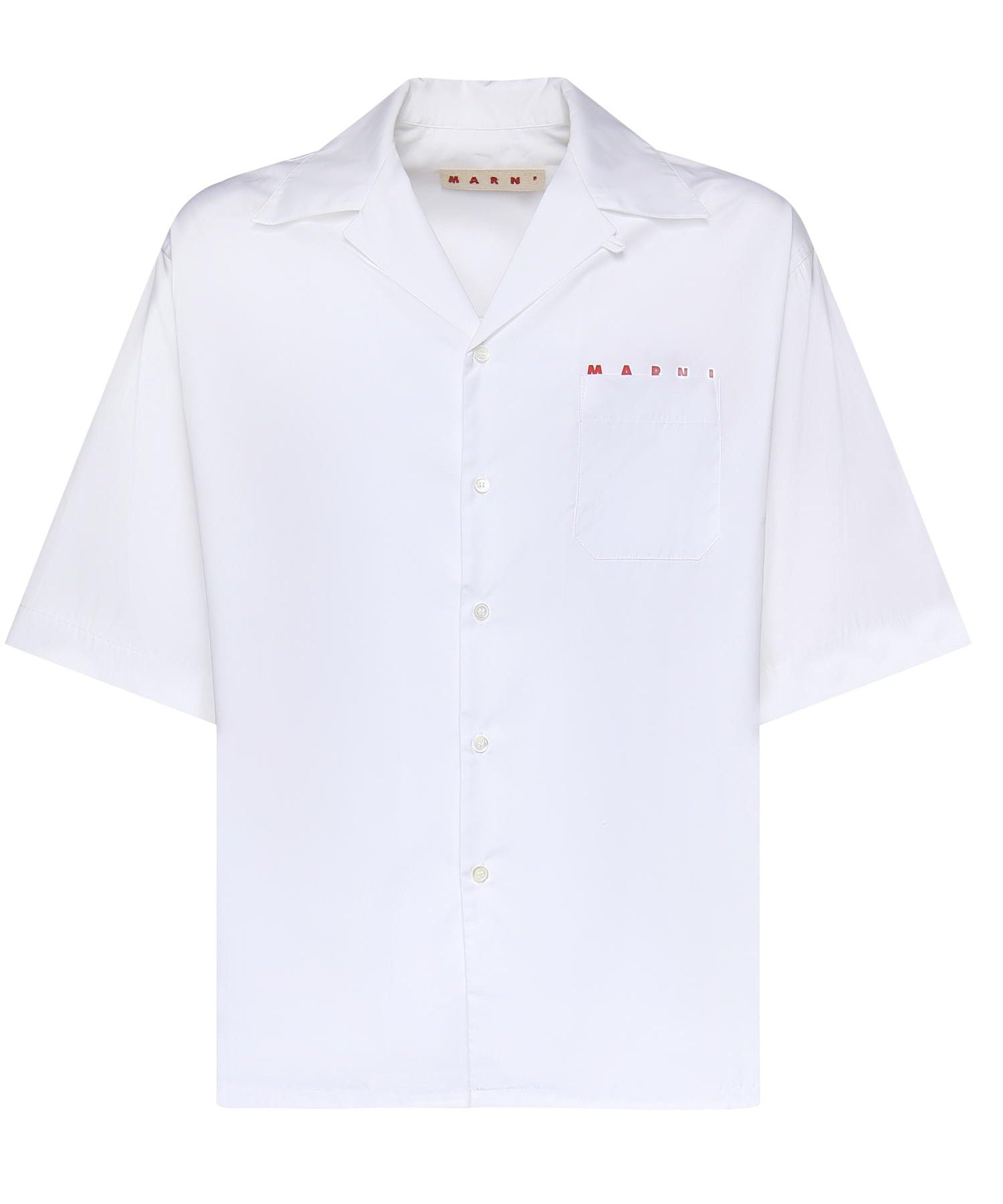 Camicia in cotone con logo CUMU0213PP USCT88LRW01 MARNI 