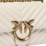 Borsa piccola a tracolla Love Bag One Chevron 100074 A0GKZ14Q PINKO 