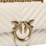 Borsa piccola a tracolla Love Bag One Chevron 100074 A0GKZ14Q PINKO 