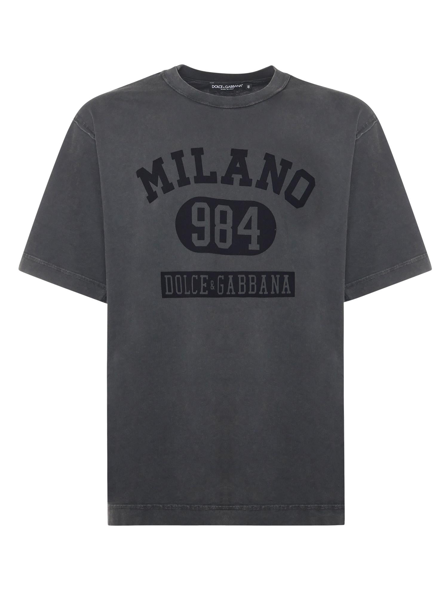 T-shirt in cotone con stampa G8RI4T G7PK9N0000 DOLCE & GABBANA 