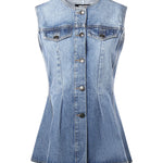 Top in denim 115167 1321 ROTATE 