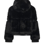 Pelliccia penny con cappuccio 73C19EX02 PENNYNERO V° 73 