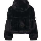 Pelliccia penny con cappuccio 73C19EX02 PENNYNERO V° 73 