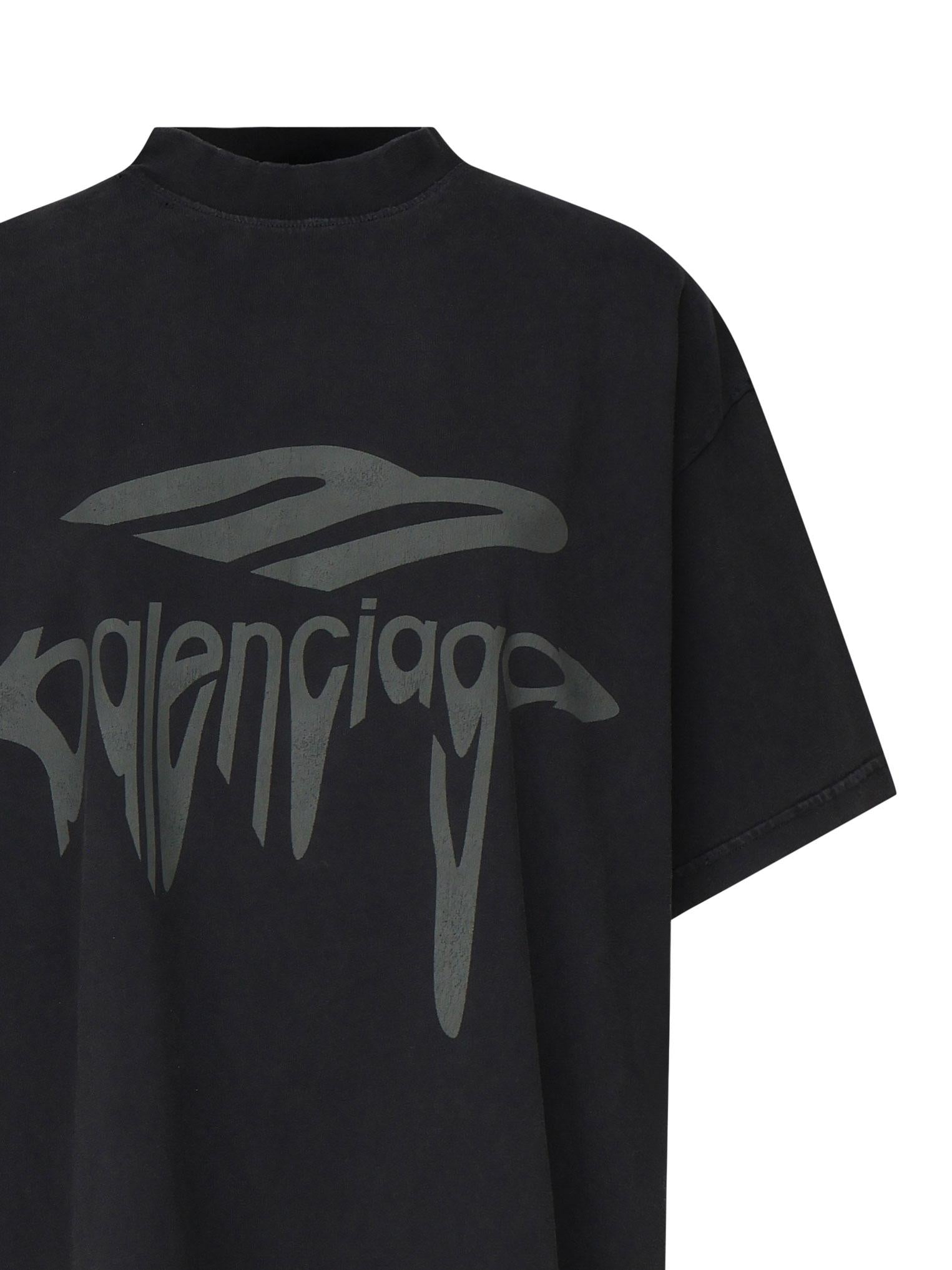 T-Shirt 3B Liquefied Oversize 787349 TRVS81013 BALENCIAGA 