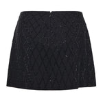 Minigonna con strass 105496 A2POZ99 PINKO 