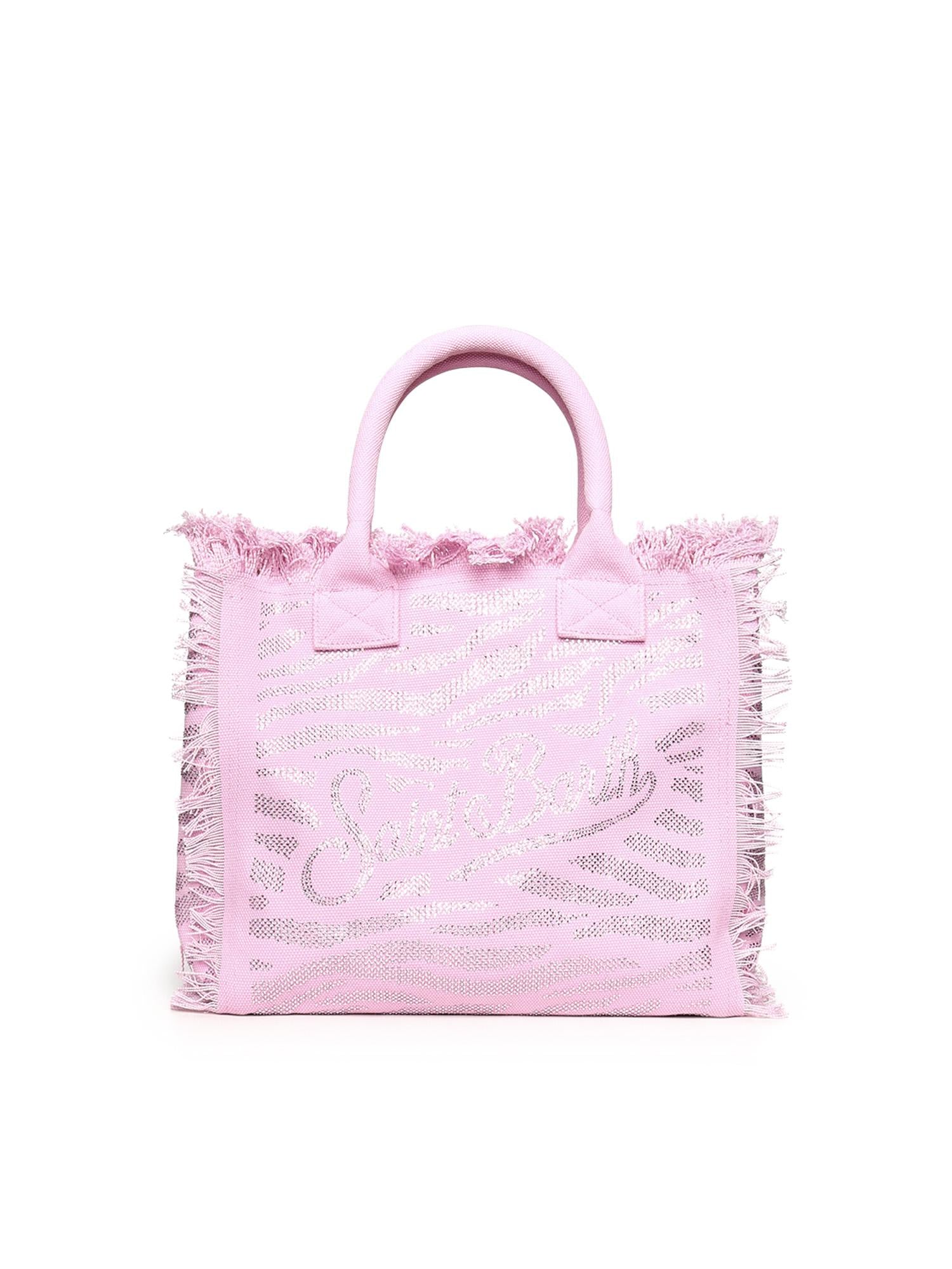 Borsa Vanity in canvas animalier con strass VANI001 08749L MC2 SAINT BARTH 