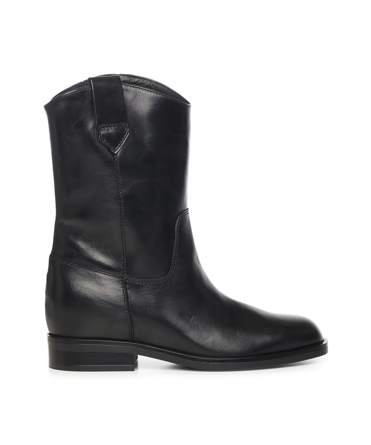Stivali Kim low in pelle A56051 NERO CARMENS 