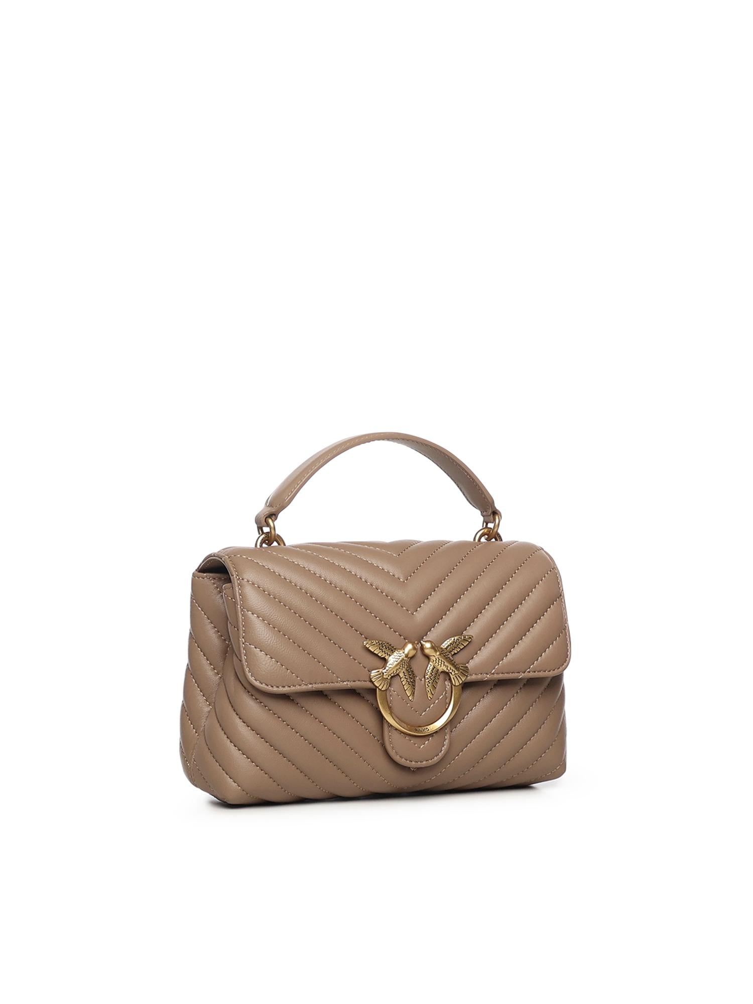 Borsa a mano piccola Love Bag Puff in nappa matelassé 100044 A0GKD01Q PINKO 