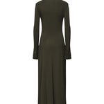 Abito maxi con ruche in jersey AA9R2740J050B 643 ALAIA 