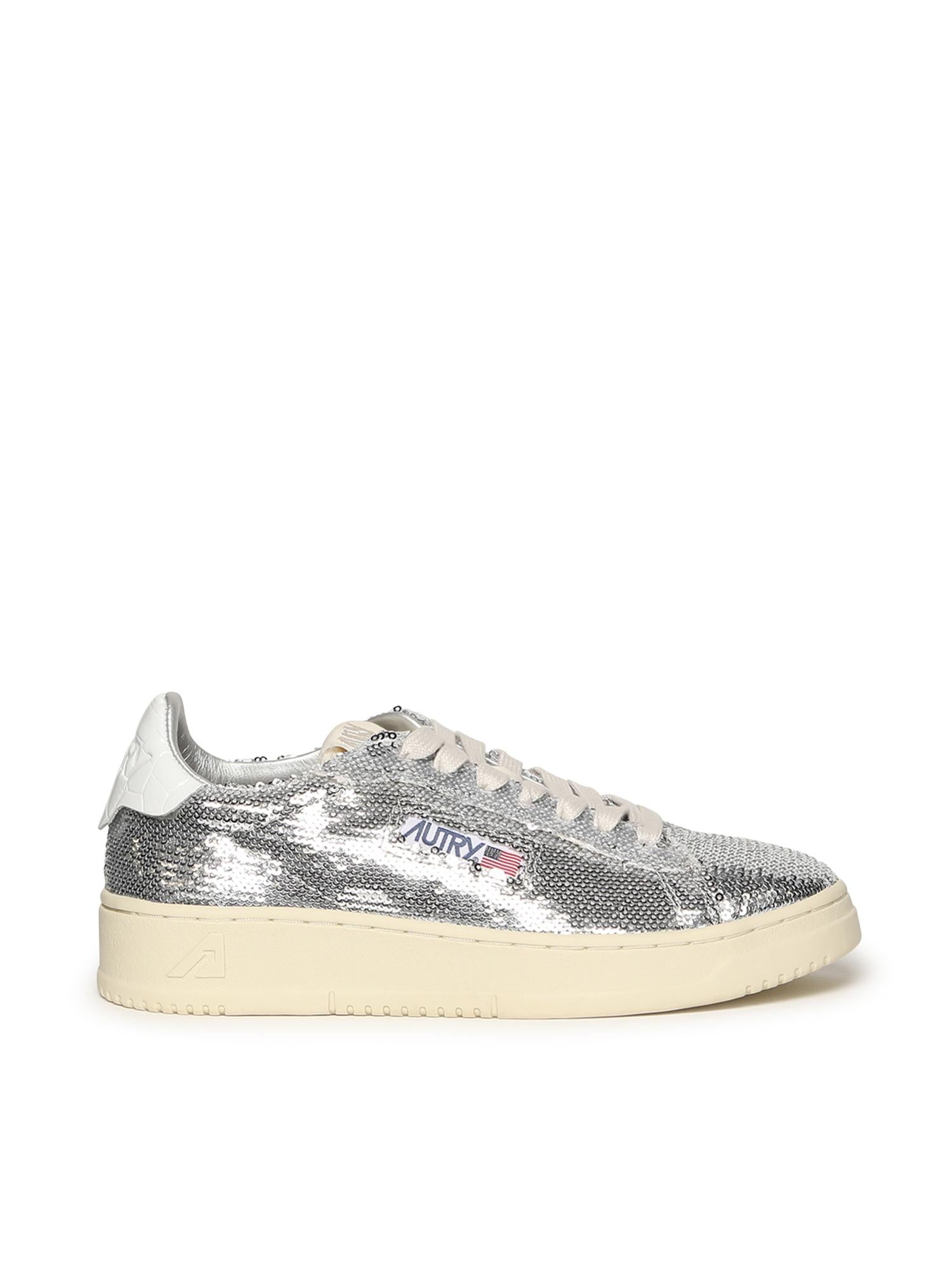 Sneakers Dallas low 'Sparkling' in paillettes<BR/> ADLW TI05 AUTRY 