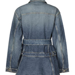 Giacca in denim con baschina<BR/> AA9V0422T536A 525 ALAIA 